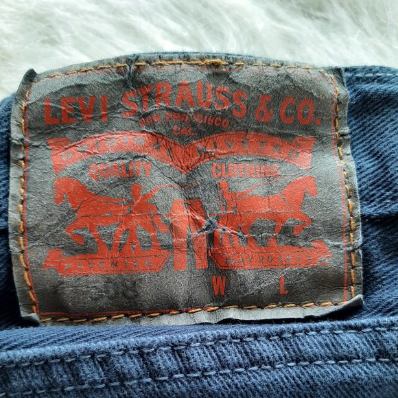 Levi's 508 Men's Navy Tie Dye Jean Shorts Size 36 - Picture 5 of 9